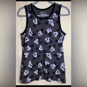 DISNEY Mickey Mouse Men’s Sleeveless Tank, Size Medium